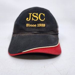 JSC Since 1959 Strapback Baseball Hat Cap Adjustable Black